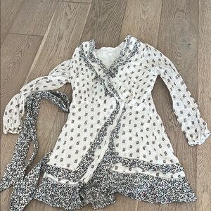 Veronica Beard White Floral Mini Dress